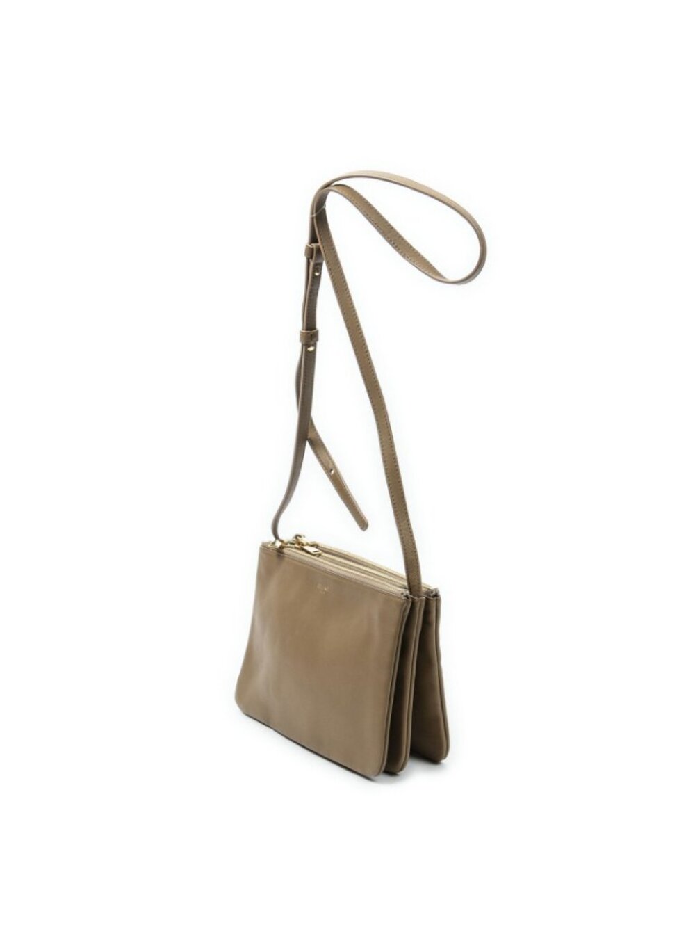 Celine Small Trio Crossbody Tan Calfskin Leather - Picture 2 of 10